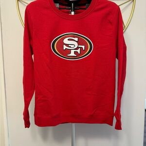 Red San Francisco 49ers Crewneck Sweater